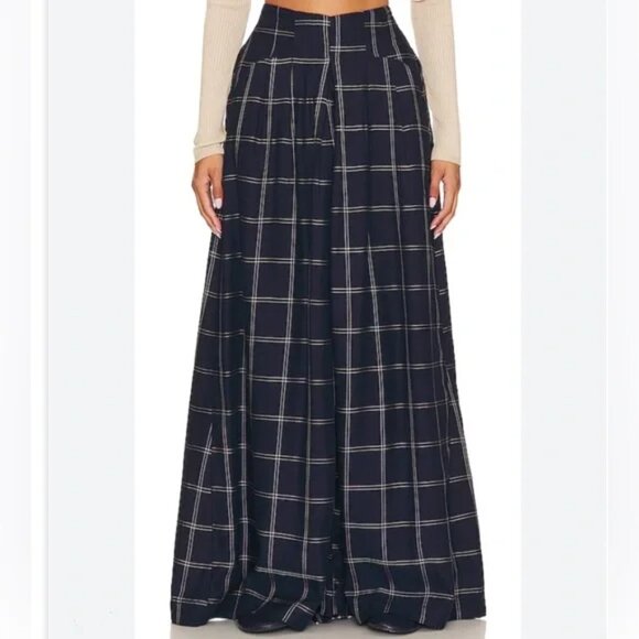 Free People Dance at Dusk Wide Leg Pant in Navy NWOT Size Small